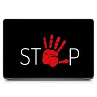 Універсальна наклейка для ноутбука 15.6"-13.3" Stop Матова 380х250 мм
