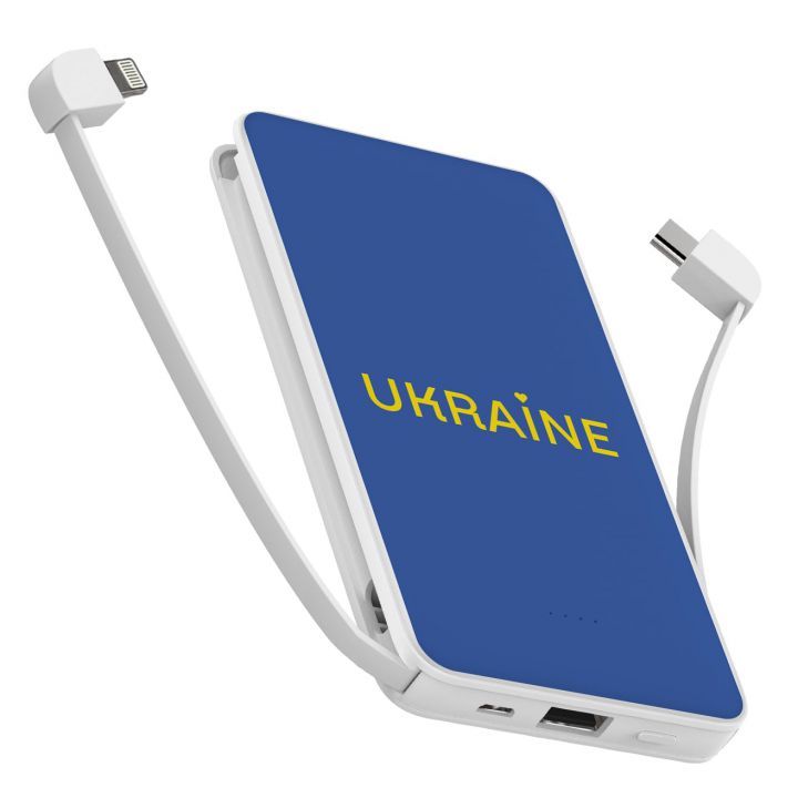 10000 mAh Повербанк украинского производства Powerbank с принтом Ukraine