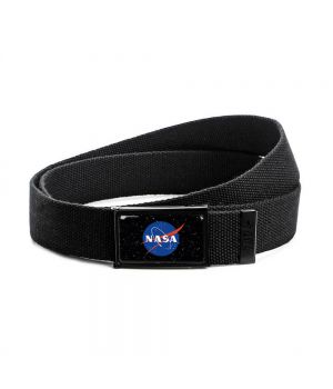 Ремінь тканинний стильний з принтом НАСА чорний