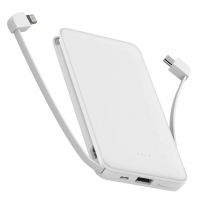 10000 mAh Повербанк українського виробництва Powerbank з принтом Білий