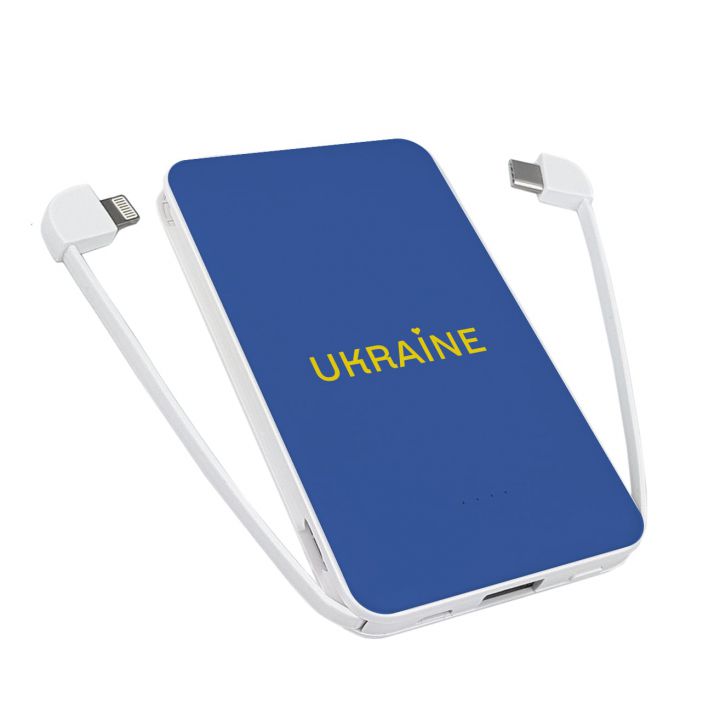 5000 mAh Повербанк українського виробництва Powerbank з принтом Ukraine