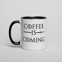 Чашка GoT Coffee is coming, Чорний, англійська, 330 мл