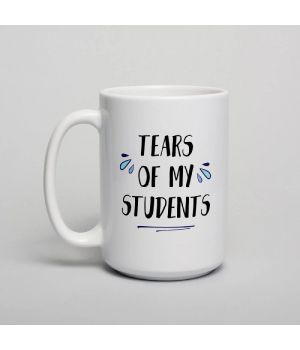 Чашка Tears of my students, Білий, англійська, 425 мл