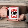 Чашка SUPER MAMA, Червоний, 330 мл