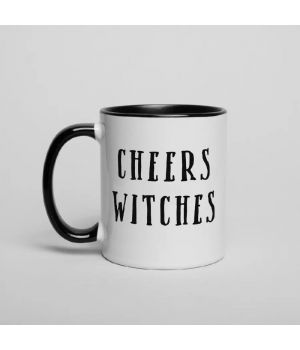 Чашка Cheers witches, Чорний, англійська, 330 мл