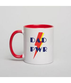 Чашка Dad PWR, Червоний, англійська, 330 мл