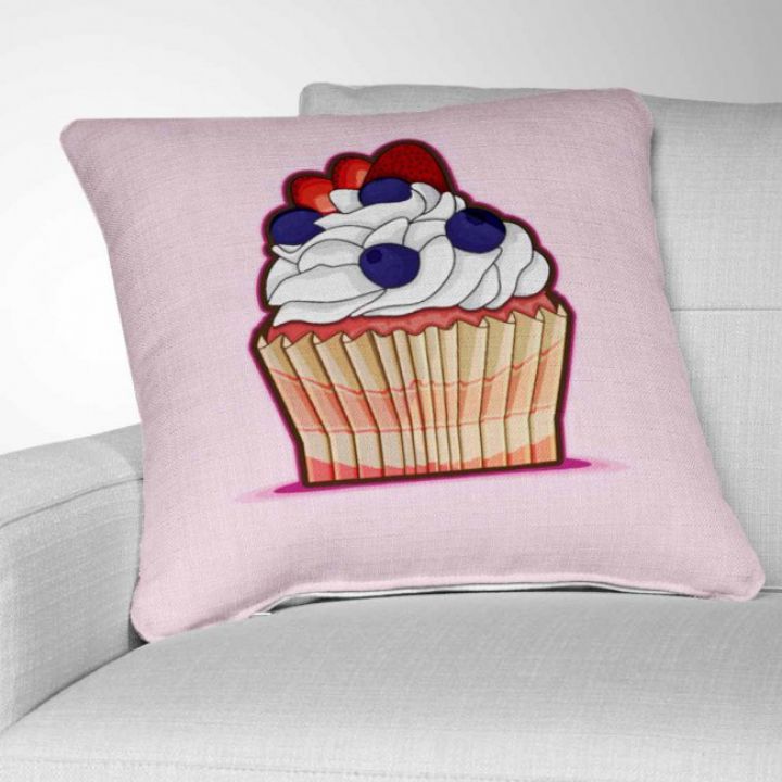 Декоративная подушка с рисунком Cupcake 4