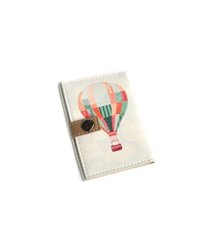 Чехол для ID паспорта с кардхолдером из экокожи стильная Воздушный шар
