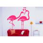Виниловая наклейка Розовые фламинго