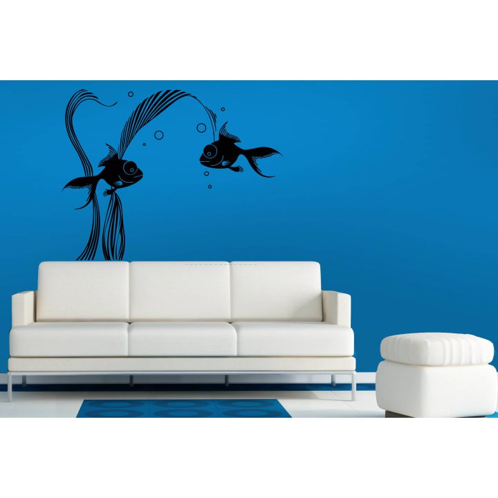 Наклейки для туалета Две Рыбки