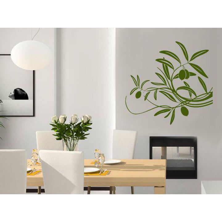 Наклейки на стекло двери Оливковая ветка
