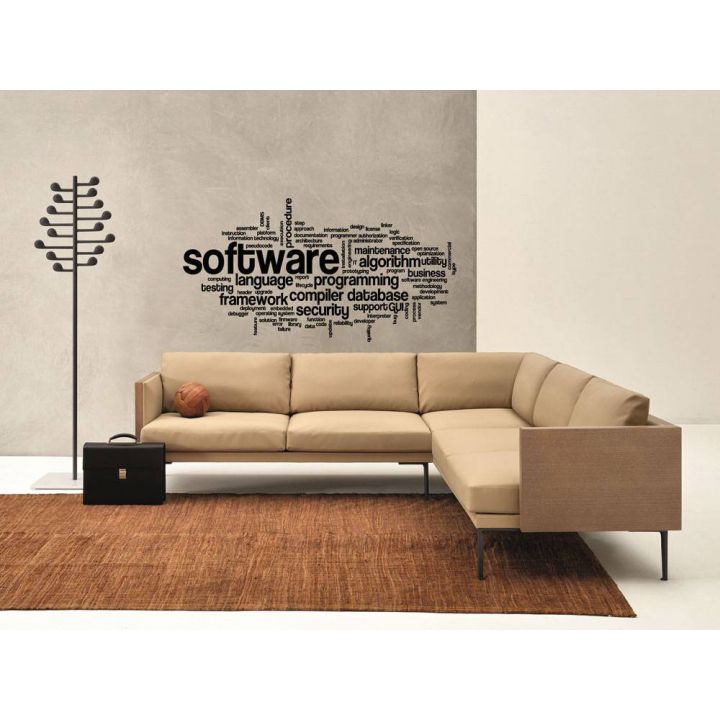 Виниловые наклейки буквы Программирование - облако тегов