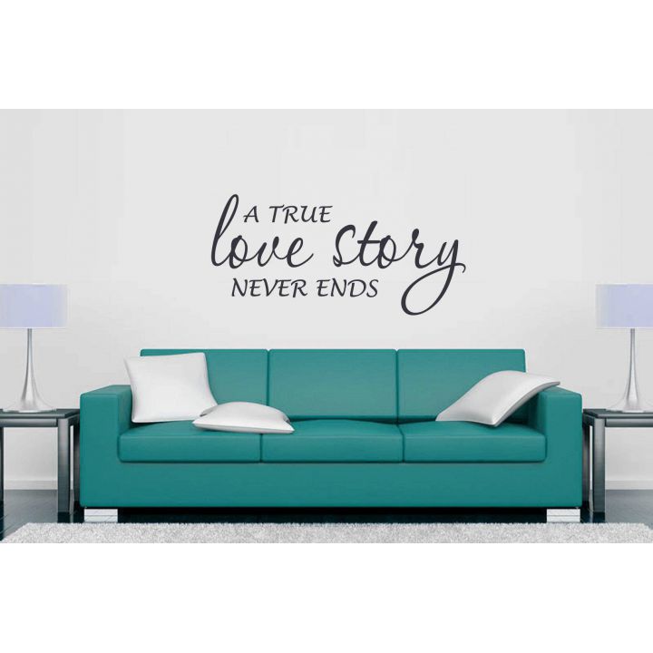 Виниловая наклейка Настоящая любовь вечна
