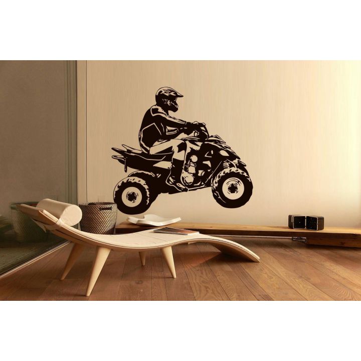 Інтер'єрна наклейка-стікер на стіну, скло Квадроцикл