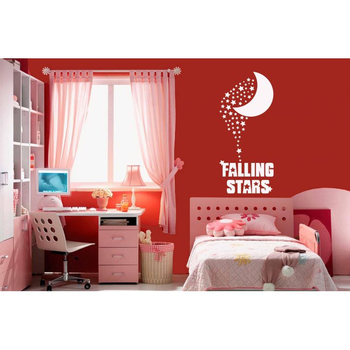 Наклейки звезды на стену Падающие звезды