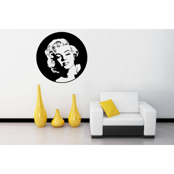 Виниловая наклейка на стену  Мэрилин Монро