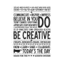 Интерьерная наклейка “Be creative”