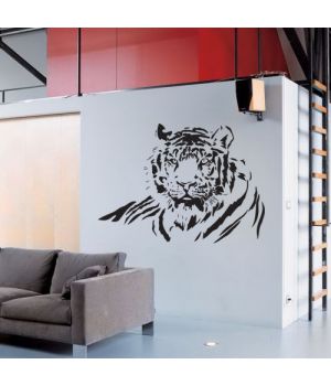 Интерьерная наклейка Сибирский тигр, 90х67 см