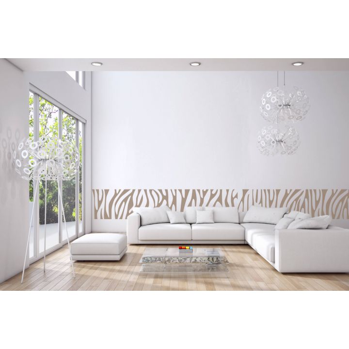 Виниловые наклейки для декора Узор зебры