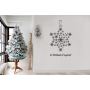 Новогодние интерьерные наклейки Снежинка