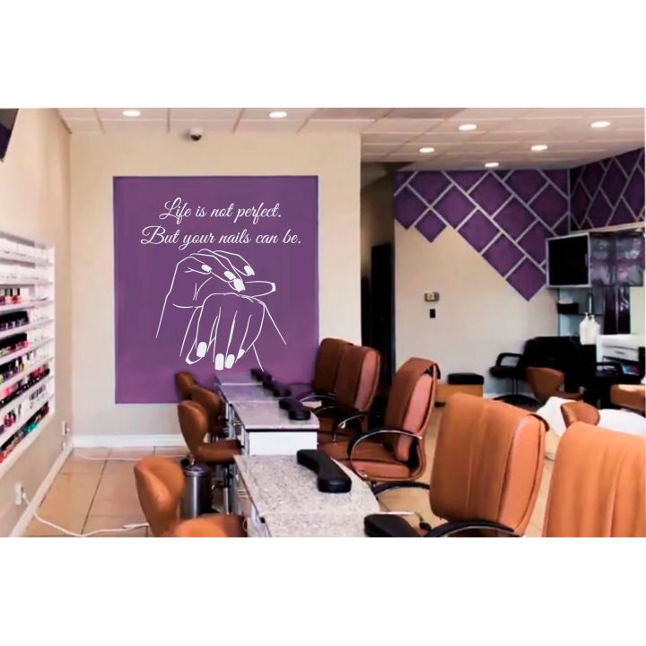 Інтер'єрна наклейка-стікер на стіну, скло Ідеальні нігті