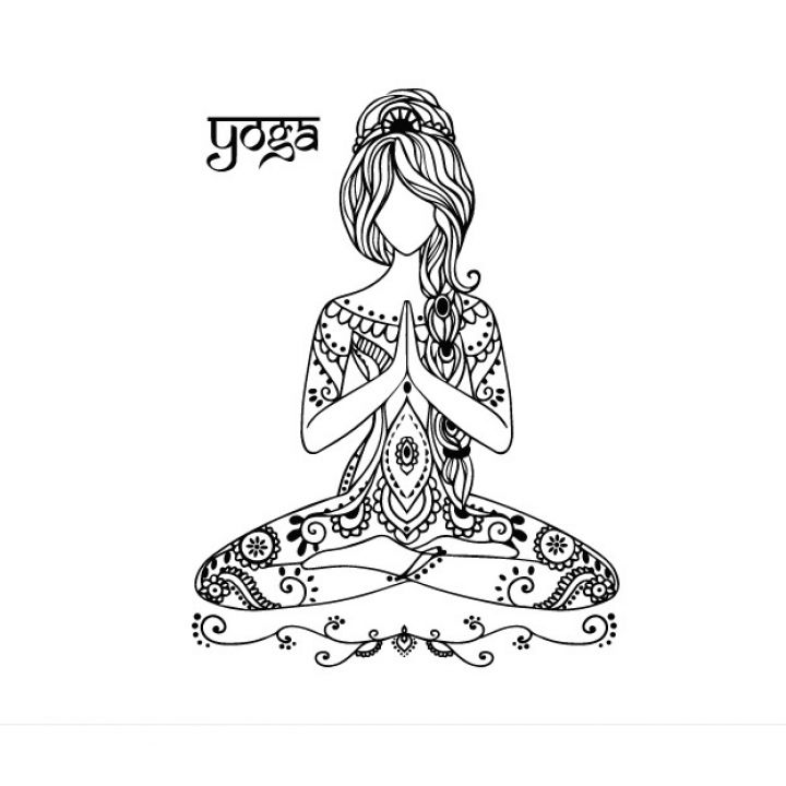 Интерьерная наклейка Исцеляющая сила медитации, йога