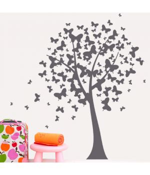 Интерьерная наклейка “Дерево бабочек”