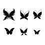 Интерьерная наклейка “набор Бабочки”