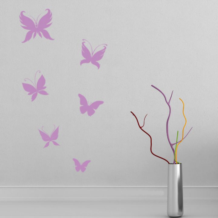 Интерьерная наклейка “набор Бабочки”