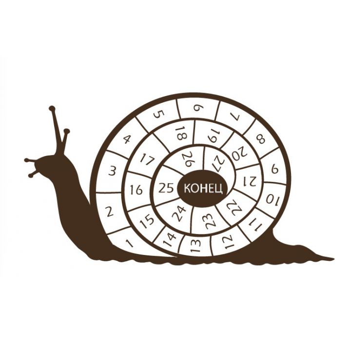 Интерьерная наклейка Улитка (классики)