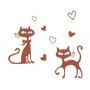 Милые стикеры Кошки Романтичные кошки