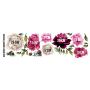 Декоративна інтер'єрна наклейка самоклейка Акварельні квіти