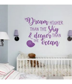 Декоративна інтер'єрна наклейка самоклейка Dream higher