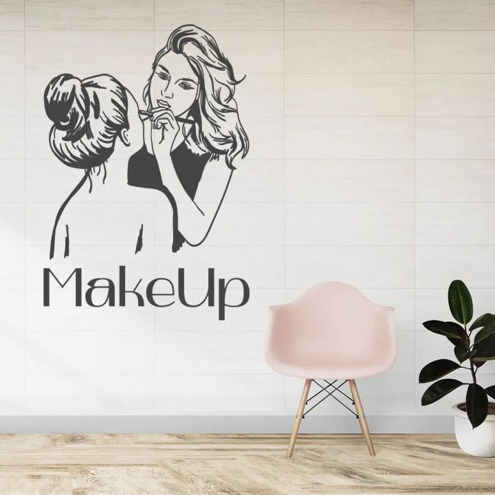 50x72 см Makeup Наклейка декоративная интерьерная для стен