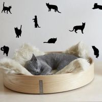 Силуети котів Наклейка декоративная интерьерная для стен