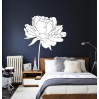 80х122 см Троянда Красива вінілова наклейка інтер'єрна на стіну, на плитку