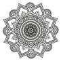 Декоративна інтер'єрна наклейка самоклейка Мандала, Індія