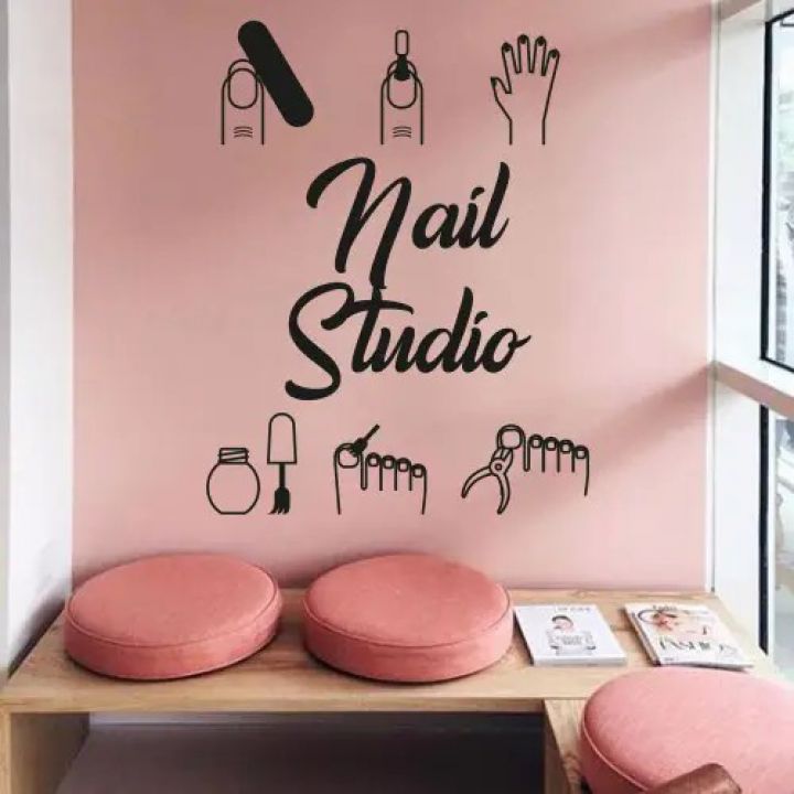 70x98 см Nail studio Наклейка декоративная интерьерная для стен