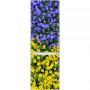 Наклейка на холодильник - Синие и желтые цветы