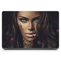Универсальная наклейка на ноутбук 15.6"-13.3" Blade Blood Girl 380х250 мм