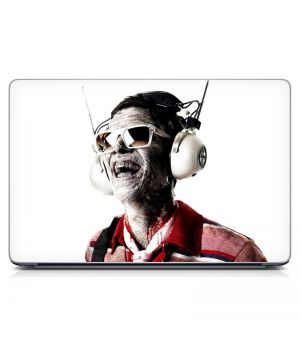 Наклейка на ноутбук - Music Zombie