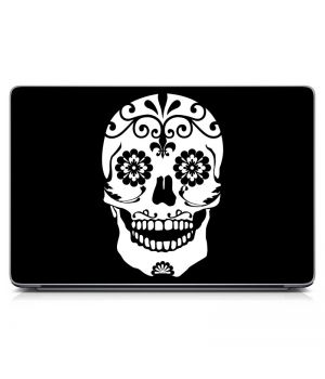 Наклейка на ноутбук - Sugar Skull Black