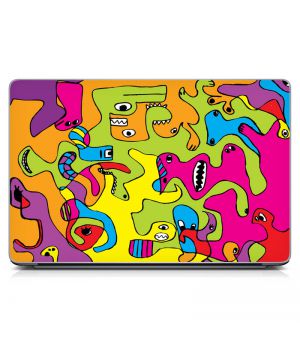 Наклейка на ноутбук - Color Monsters
