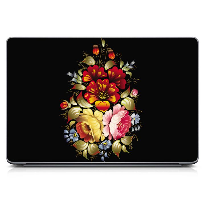 Універсальна наклейка для ноутбука, 13.3"-17.3” 400x260 мм  Floral Hohloma Матова