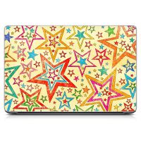 Наклейка на ноутбук - Colours Stars