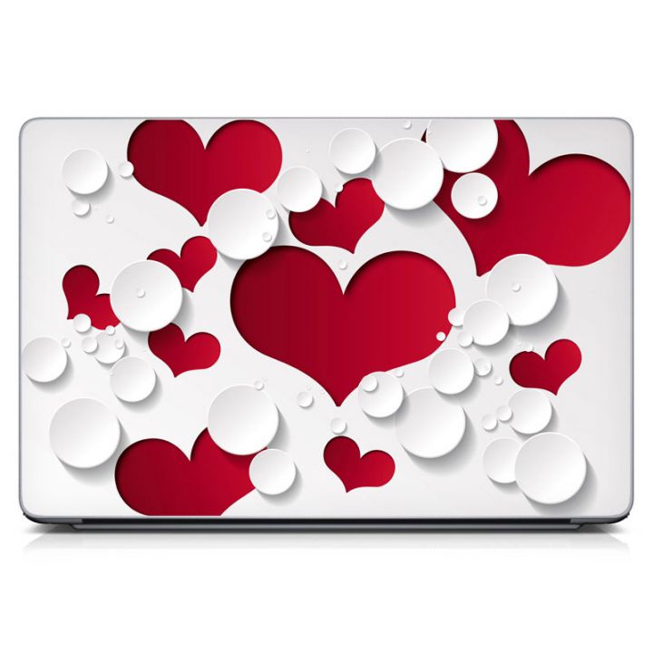 Наклейка на ноутбук - Candy Hearts