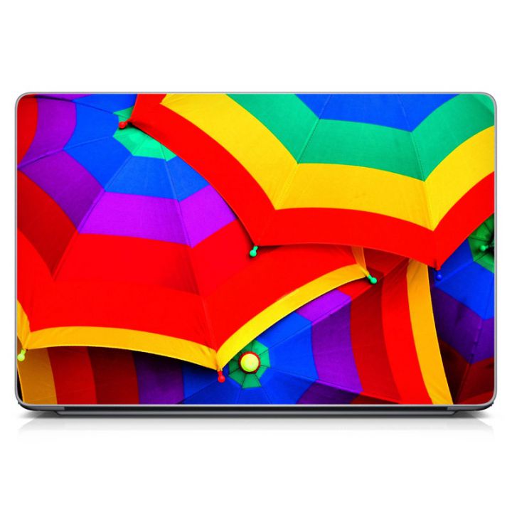 Наклейка на ноутбук - Bright Umbrella