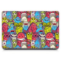 Наклейка на ноутбук - Монстрики