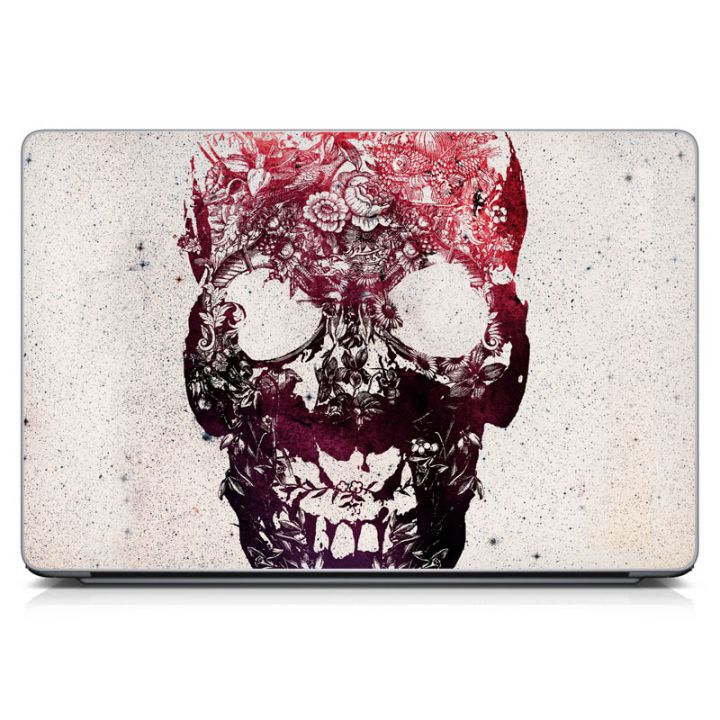 Наклейка на ноутбук - Floral Skull