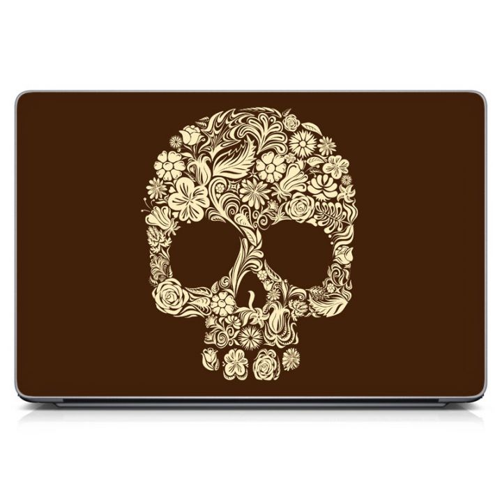 Наклейка на ноутбук - Skull Blossom